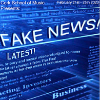 FAKE NEWS Presented by BA Theatre and Drama Studies 3rd year ensemble - MTU Cork School of Music Stack Theatre